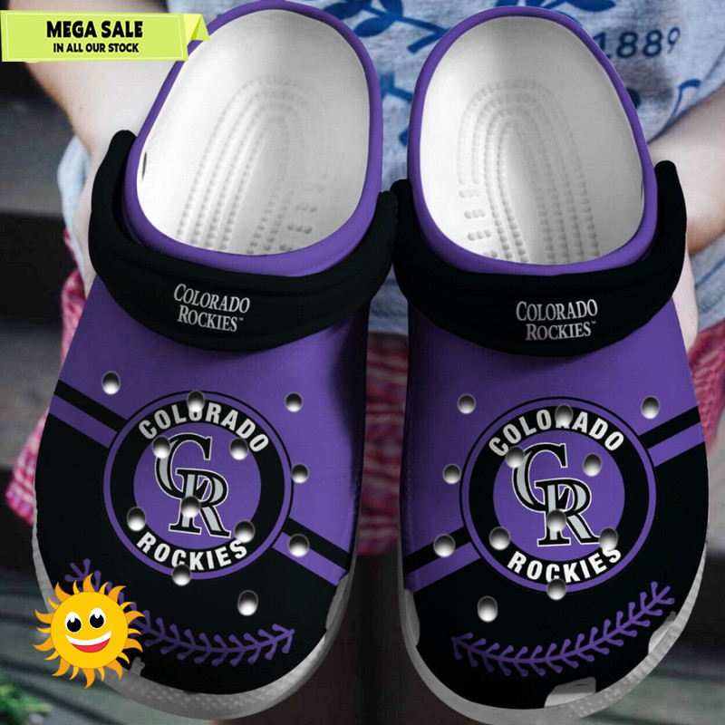 Personalized Colorado Rockies Baseball Team Crocs Clog Custom Name Shoes - 365crocs 1.jpg