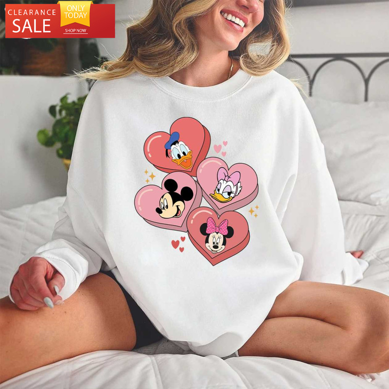 Cute Candy Heart Valentines Disney Shirts Vday Gifts for Her - Happy Place for Music Lovers.jpg