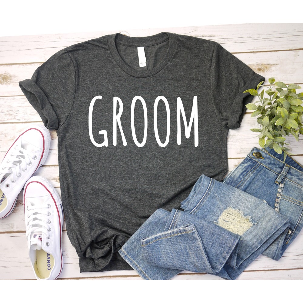 Groom shirt Bridal shower gift Engagement Bride and Groom tee Groom shirt Bride Shirt Wedding Day Couple shirts.jpg