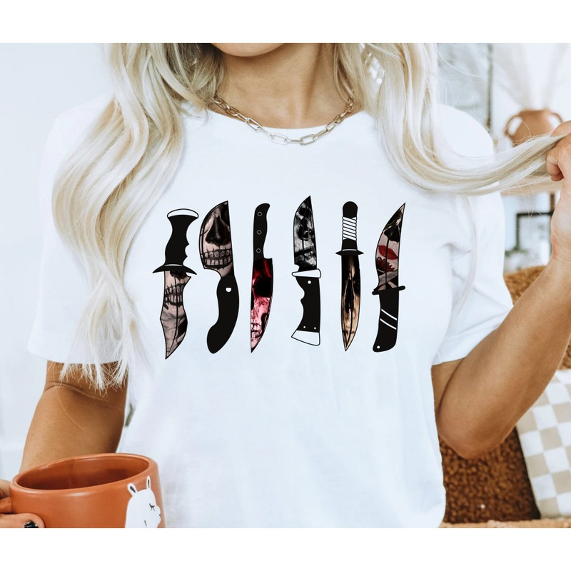 Horror Movie Knives Shirt Halloween Horror Shirt Halloween Knives Shirt Halloween Movie Shirt Halloween Party Shirt.jpg
