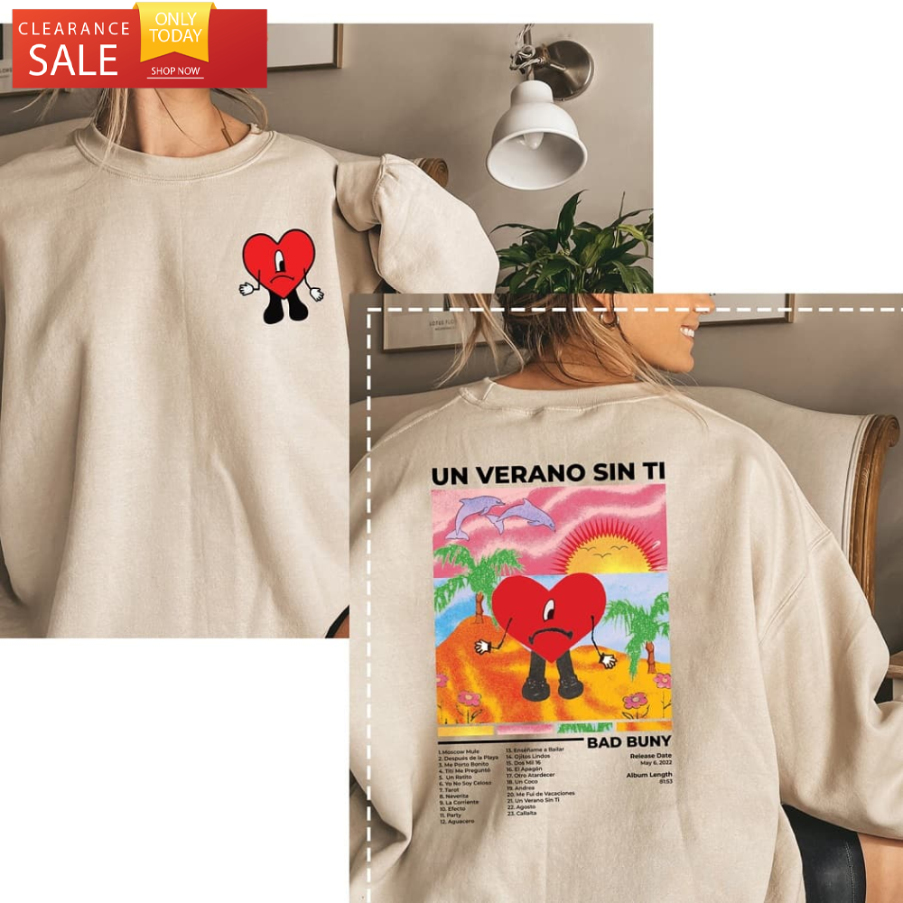 Bad Bunny Un Verano Sin Ti Shirt, Music Album Shirt, Gifts for Bad Bunny Fans - Happy Place for Music Lovers.jpg