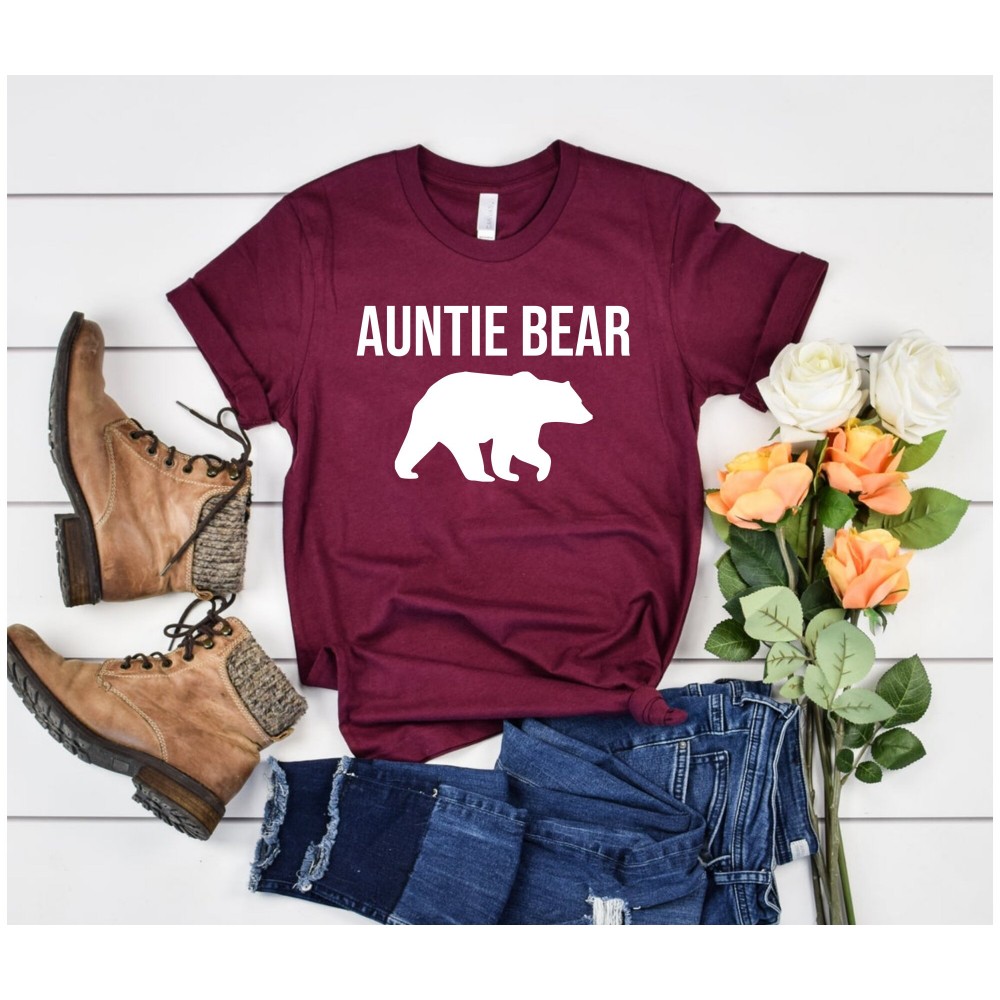 Auntie Bear Shirt Christmas Gift for Aunt Auntie Bear Tee Aunt Shirt Auntie Shirt Aunt Gift Mothers Day Gift Aunt mom funny aunt.jpg