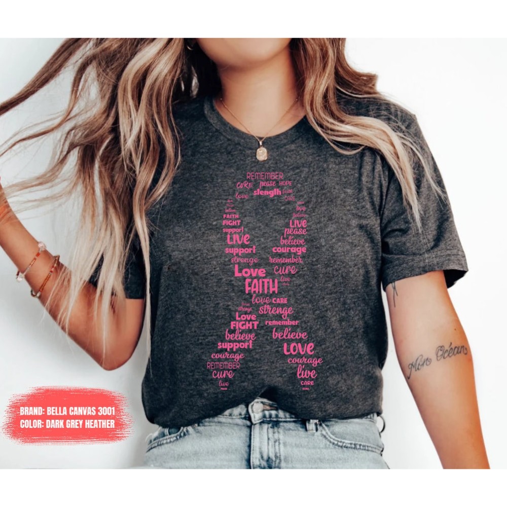 Cancer Shirt Breast Cancer Awareness Shirt Survivor shirt Shirt Cancer Ribbon Shirt motivational 1.jpg