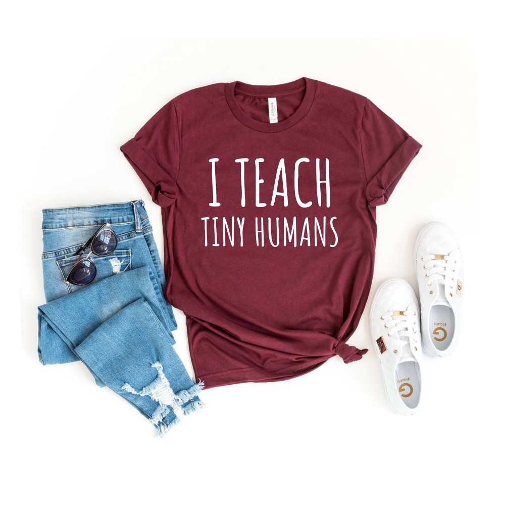 Field Trip Shirts for Teachers mothers day techer life I Teach Tiny Humans Kindergarten Teacher Tee Teacher Shirt.jpg