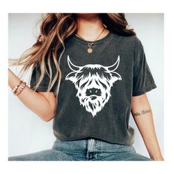 highland cow shirt, western shirt, country shirt, cow tshirt, farm shirt, country music, cowgirl shirt, southern shirt r