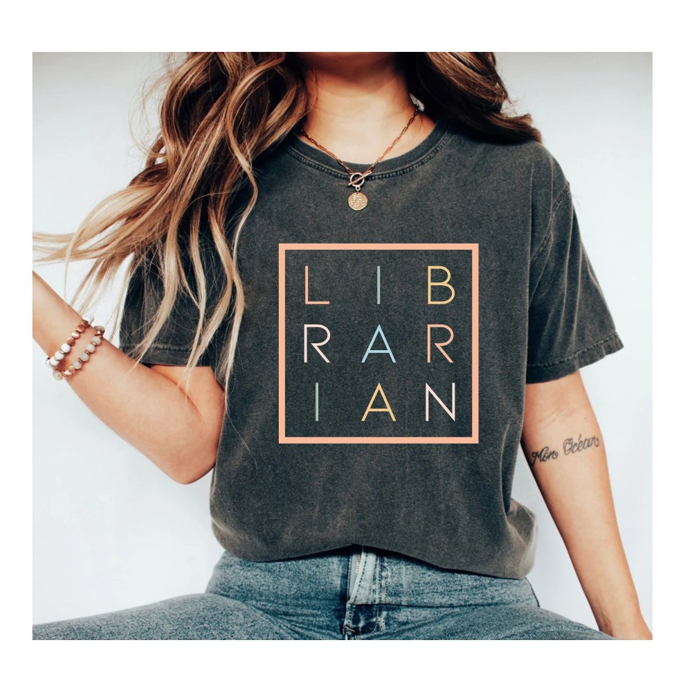 Librarian Shirt Librarian T-Shirt Librarian Rainbow Shirt Reading Rainbow Shirt Gift for Librarian Teacher Librarian Gifts Back To School.jpg