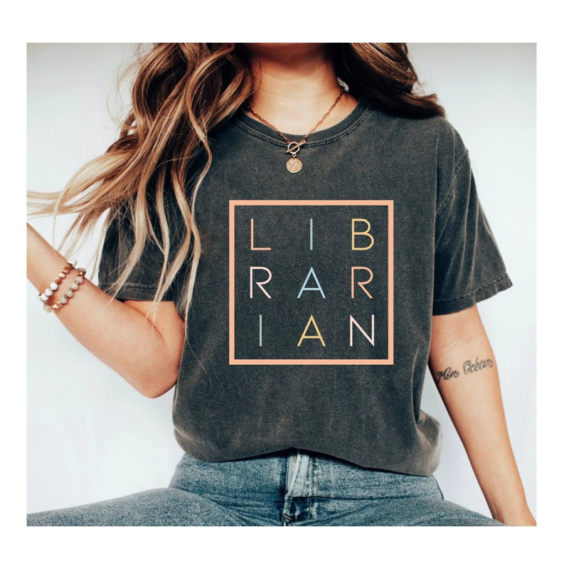 Librarian Shirt Librarian T-Shirt Librarian Rainbow Shirt Reading Rainbow Shirt Gift for Librarian Teacher Librarian Gifts Back To School.jpg