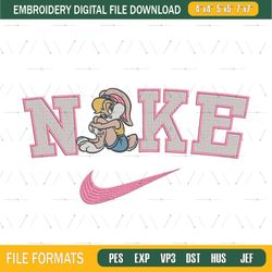Nike Lola Embroidery Design File, Bugs Bunny and Lola Anime Embroidery Design