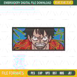 luffy haki embroidery design