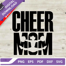 cheer mom svg, proud cheer mom svg, mommy svg