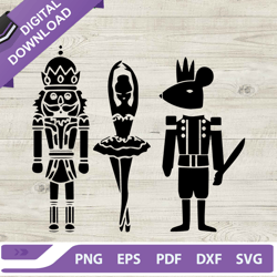 christmas nutcrackers bundle svg, nutcrackers silhouette svg, royal nutcrackers christmas svg