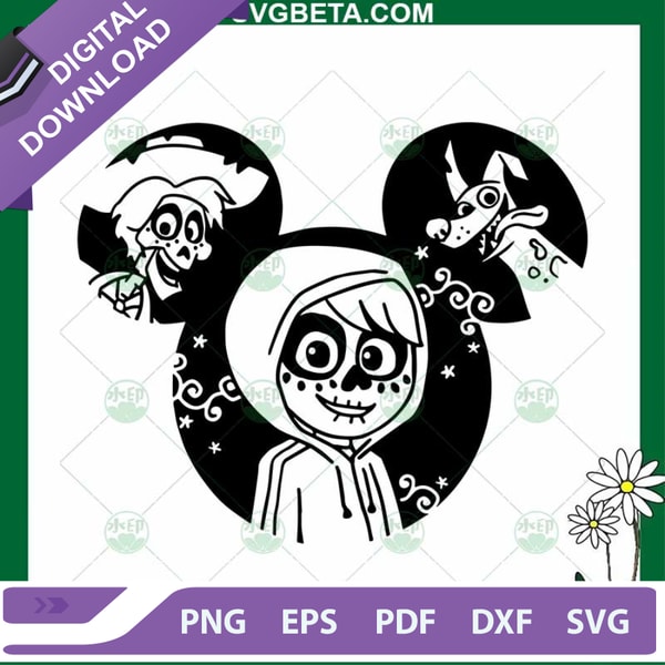 Coco Miguel Mickey Ears SVG, Disney Coco SVG, Coco Disney Mo | Inspire ...