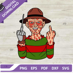 horror movie freddy krueger svg, freddy krueger svg, horror movie character svg