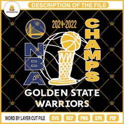 2022 nba champions golden state warriors cut files for cricut silhouette