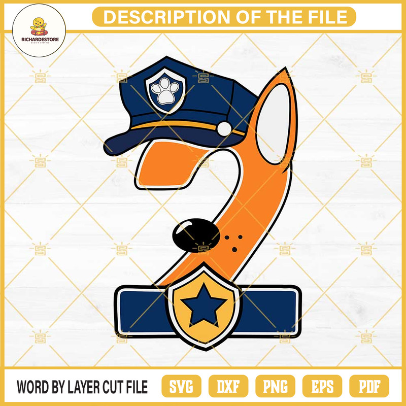 2nd Chase Paw Patrol Birthday Boy Svg.jpg