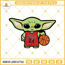 baby yoda michael jordan svg, chicago bulls svg, baby yoda star wars svg, nba basketball