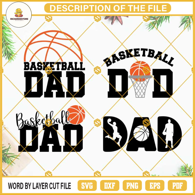 Basketball Dad SVG Bundle, Basketball Dad Cut File, Basketball Dad SVG, Dad SVG, Basketball Clipart, Basketball Fan SVG.jpg