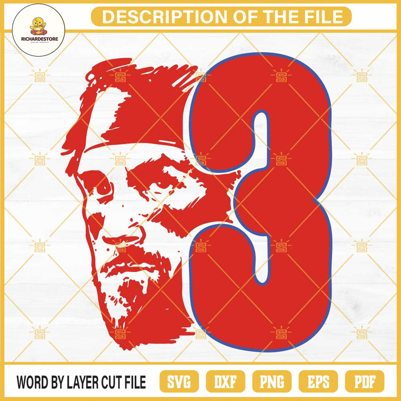 Bryce Harper SVG PNG DXF EPS Cut Files.png