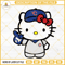 Hello Kitty Chicago Cubs SVG, Kawaii Kitty  Baseball SVG PNG DXF EPS Digital Files.jpg