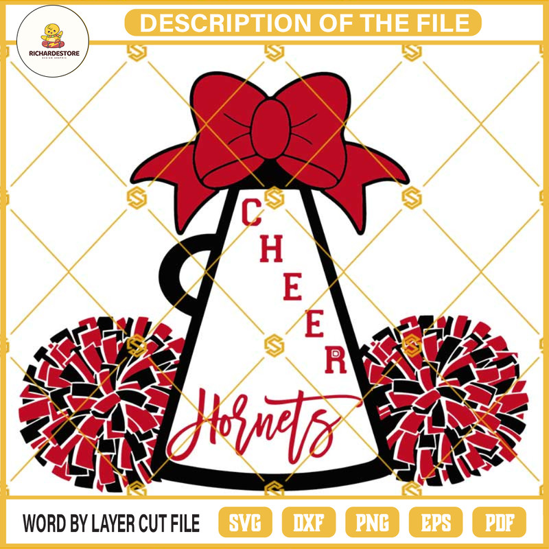 Hornets Cheer SVG, Hornets Football SVG, Cheer Mom SVG.jpg