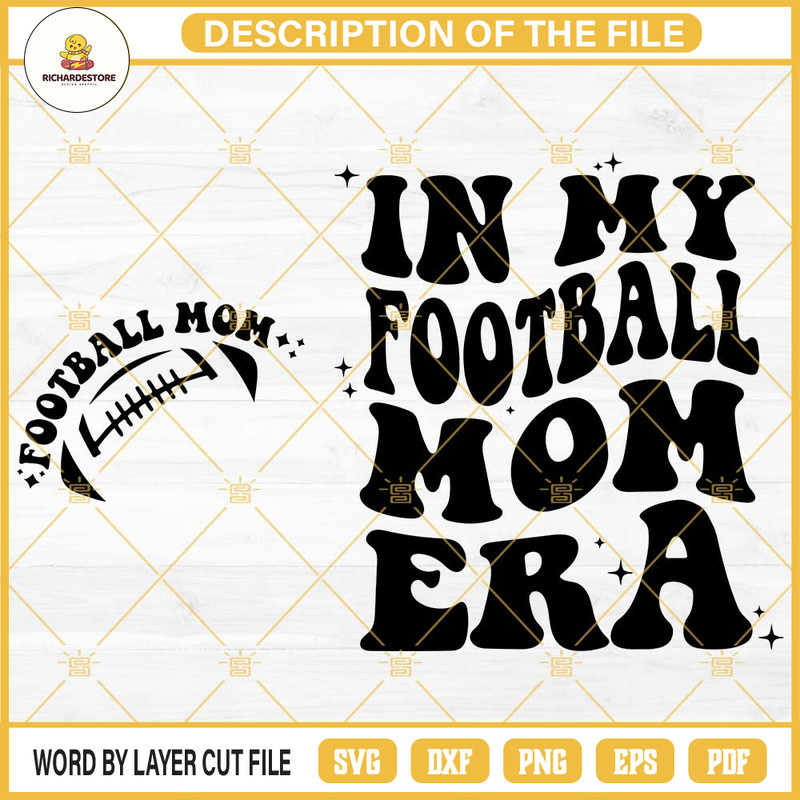In My Football Mom Era SVG 2 Files, Football Mom SVG, Football Mama SVG, Gameday SVG.jpg
