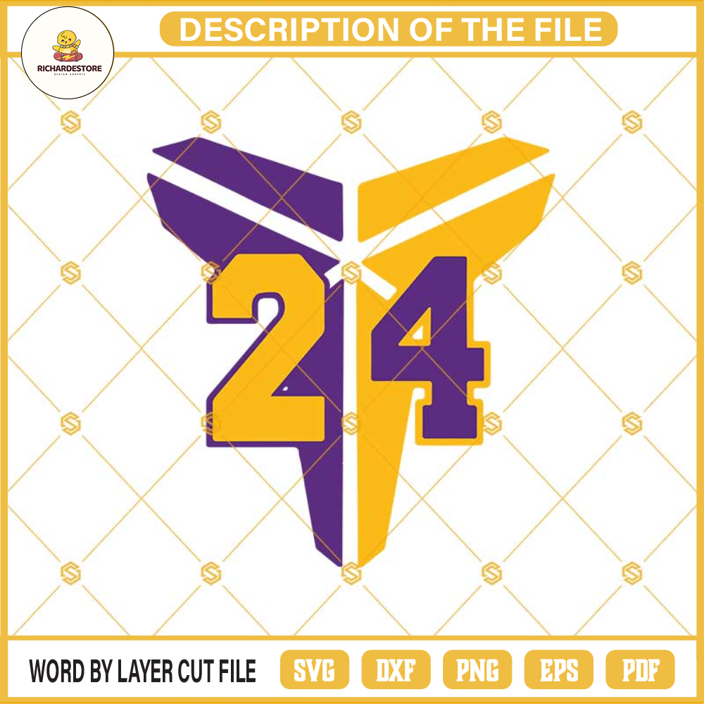 Logo Kobe Bryant 24 SVG DXF EPS PNG Cut Files Clipart Cricut Silhouette.jpg
