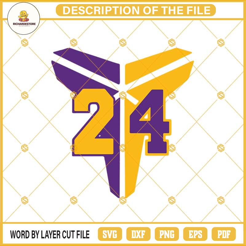 Logo Kobe Bryant 24 SVG DXF EPS PNG Cut Files Clipart Cricut Silhouette.jpg