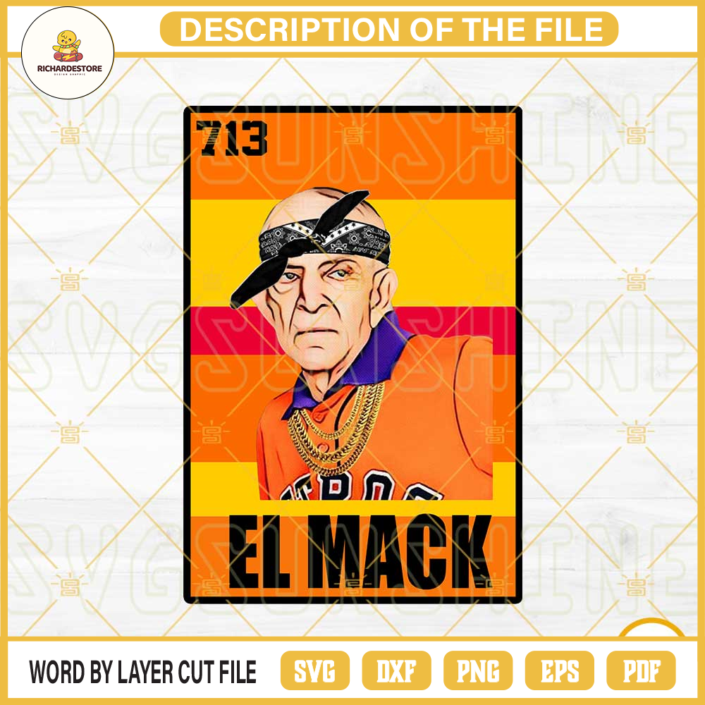Loteria El Mack PNG, Mattress Mack PNG, Mattress Mack Astros PNG File Digital Download.png