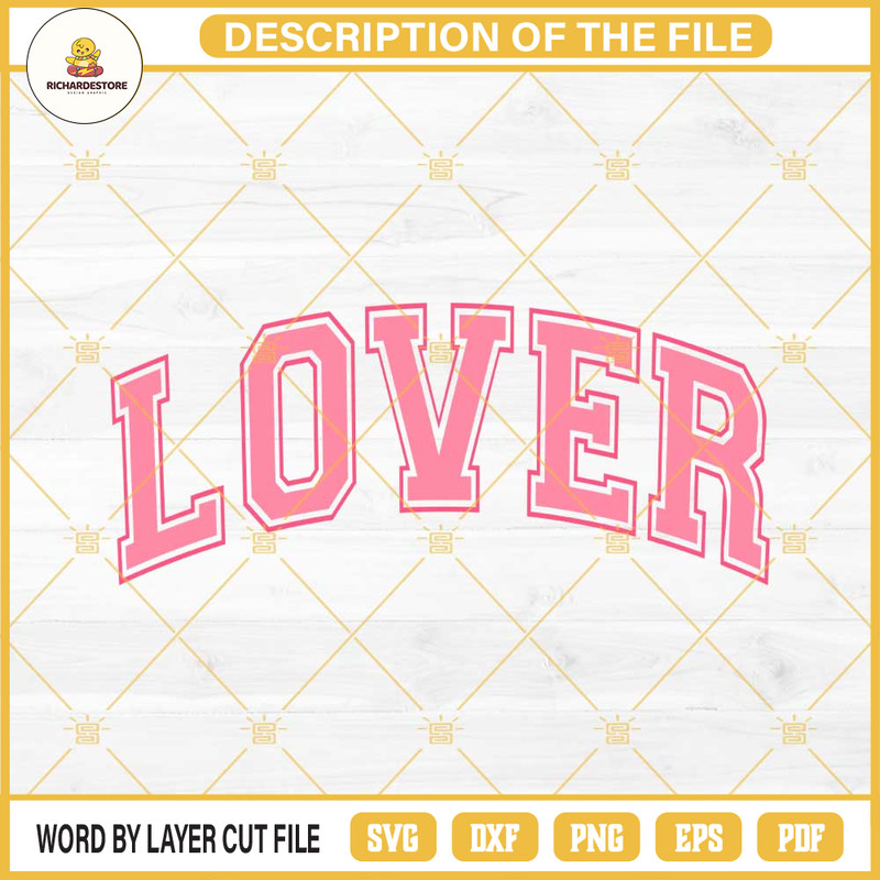 Lover Valentine SVG, Lover Baseball Font SVG PNG EPS DXF File.jpg