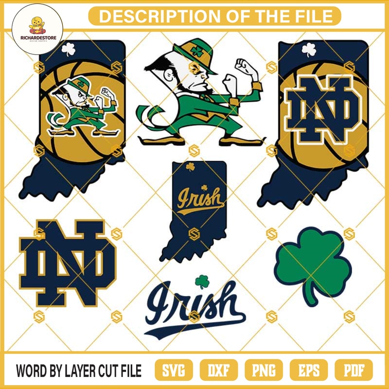 Notre Dame Svg Bundle, B1, College Svg, Fighting Irish Svg, Notre Dame Clipart, Fighting Irish Svg, College Football Svg, Football Svg.jpg
