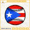 Puerto Rico Baseball Ball SVG, PR Baseball Team SVG, 2023 World Baseball Classic SVG PNG DXF EPS.jpg