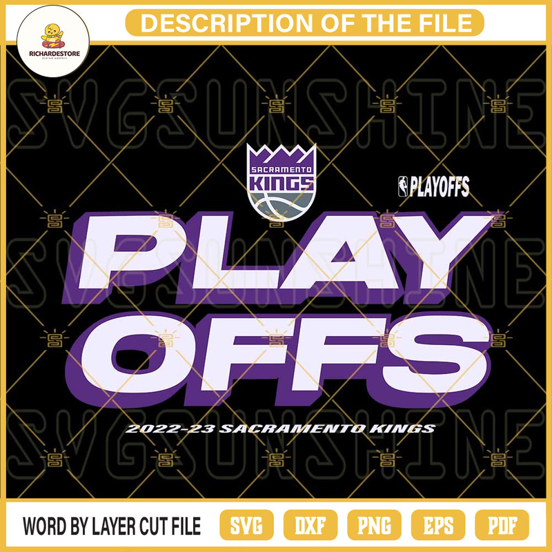 Sacramento Kings Playoffs SVG, NBA Playoffs SVG PNG DXF EPS Cricut Files.jpg