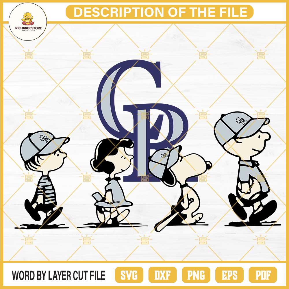 Snoopy Charlie Brown Colorado Rockies SVG PNG DXF EPS Cricut Files.jpg