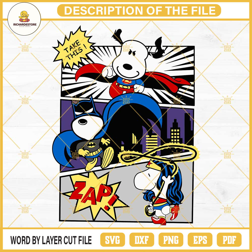 Snoopy DC Comic Batman SVG PNG DXF EPS Cricut.jpg