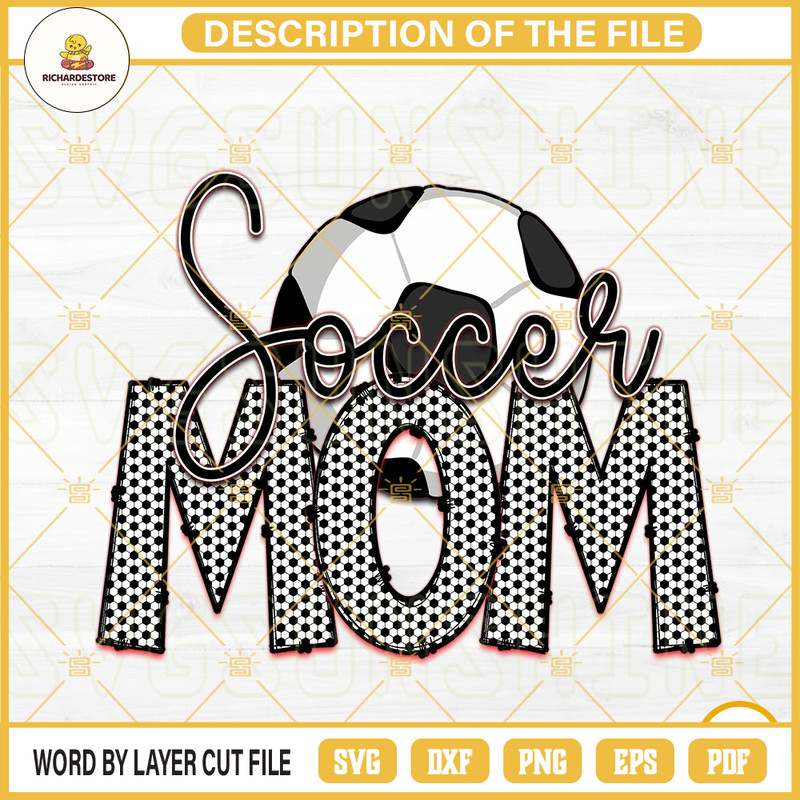 Soccer Mom PNG, Sports Mom PNG, Mothers Day PNG, Soccer Lover PNG File.jpg