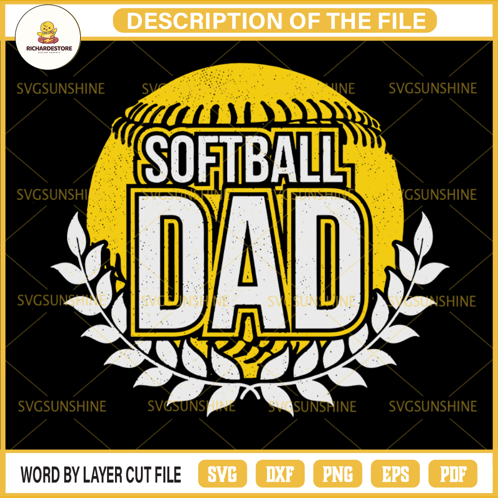 Softball Dad SVG, Softball SVG, Dad SVG, Happy Fathers Day SVG.jpg