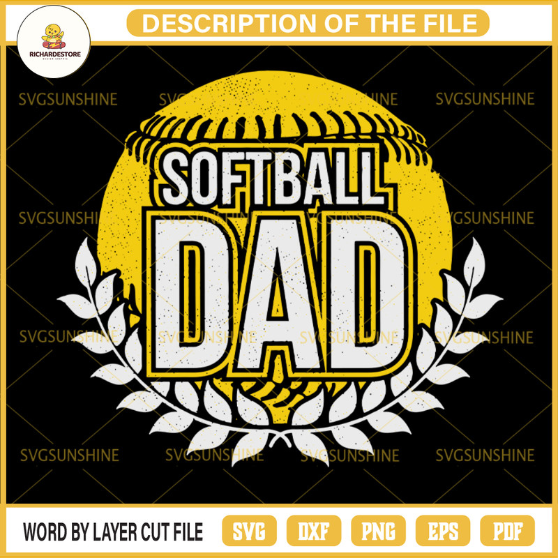 Softball Dad SVG, Softball SVG, Dad SVG, Happy Fathers Day SVG.jpg