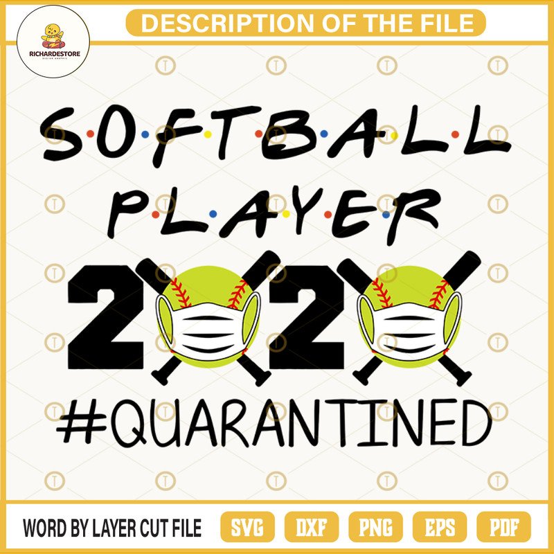 Softball Player 2020 Quarantined SVG.jpg