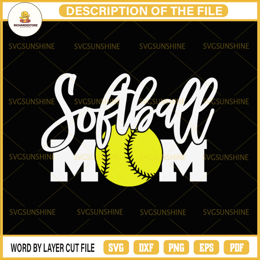 Softball SVG, Softball Mom SVG, Softball Mother SVG, Softball Mom Gift, Mother Day SVG.jpg