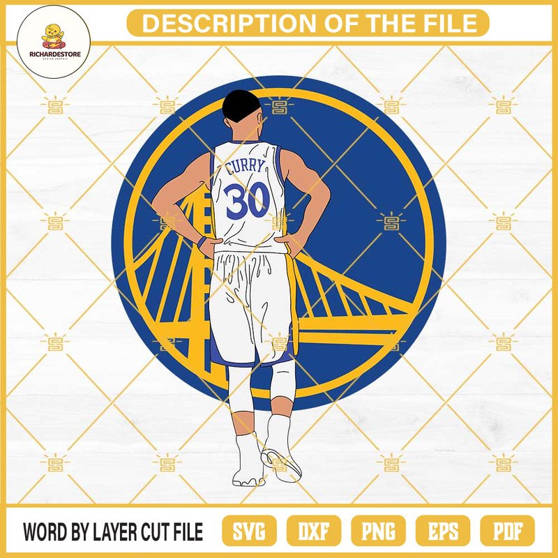 Stephen Curry Golden State Warriors SVG, Curry 30 SVG, Basketball Player SVG.jpg