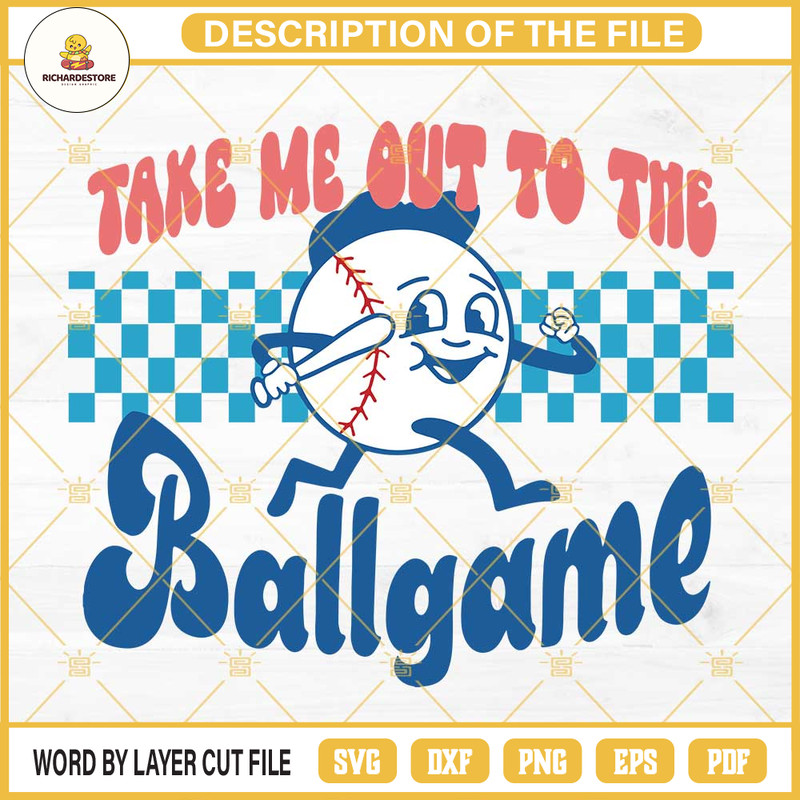 Take Me Out To The Ballgame SVG, Baseball SVG, Baseball Mom SVG.jpg