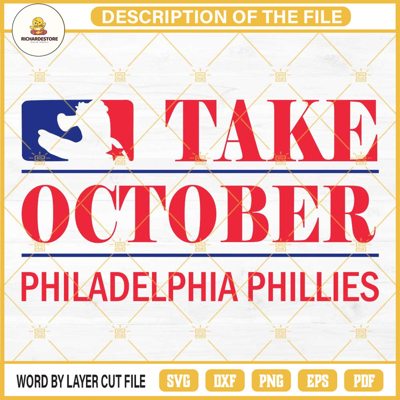 Take October Phillies Svg, Phillie Phanatic Svg, Red October Phillies Svg.jpg