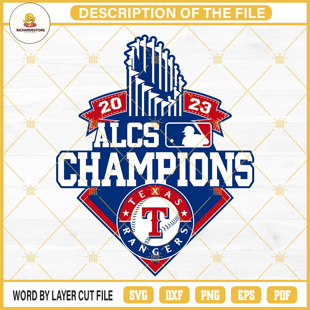 Texas Rangers ALCS 2023 Svg, Rangers Baseball 2023 World Series Champions SVG PNG DXF EPS.jpg