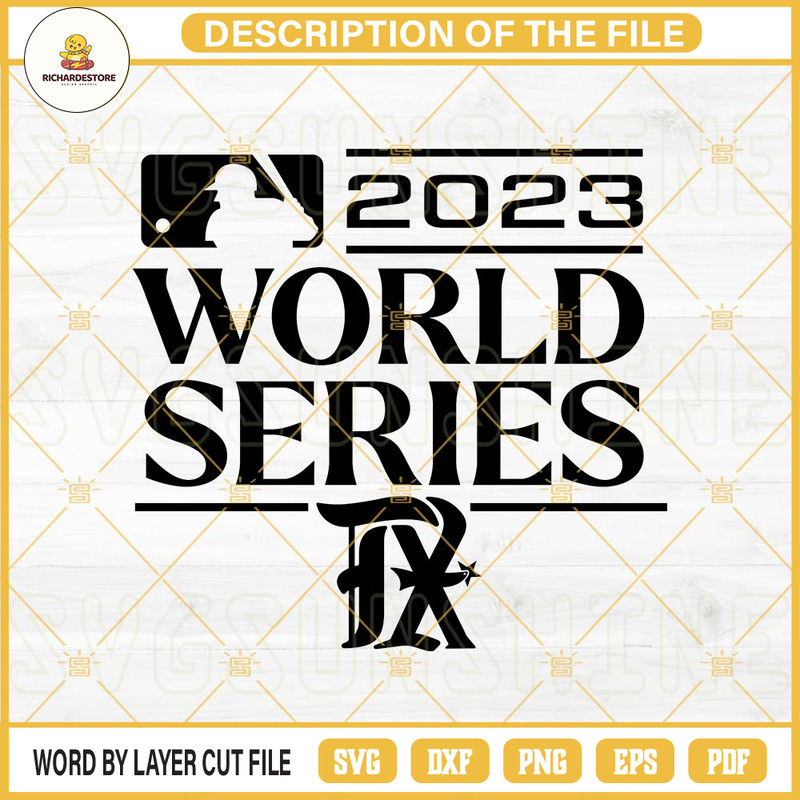 Texas Rangers World Series 2023 SVG, Texas Baseball SVG, World Series 2023 Champions SVG PNG Files.jpg
