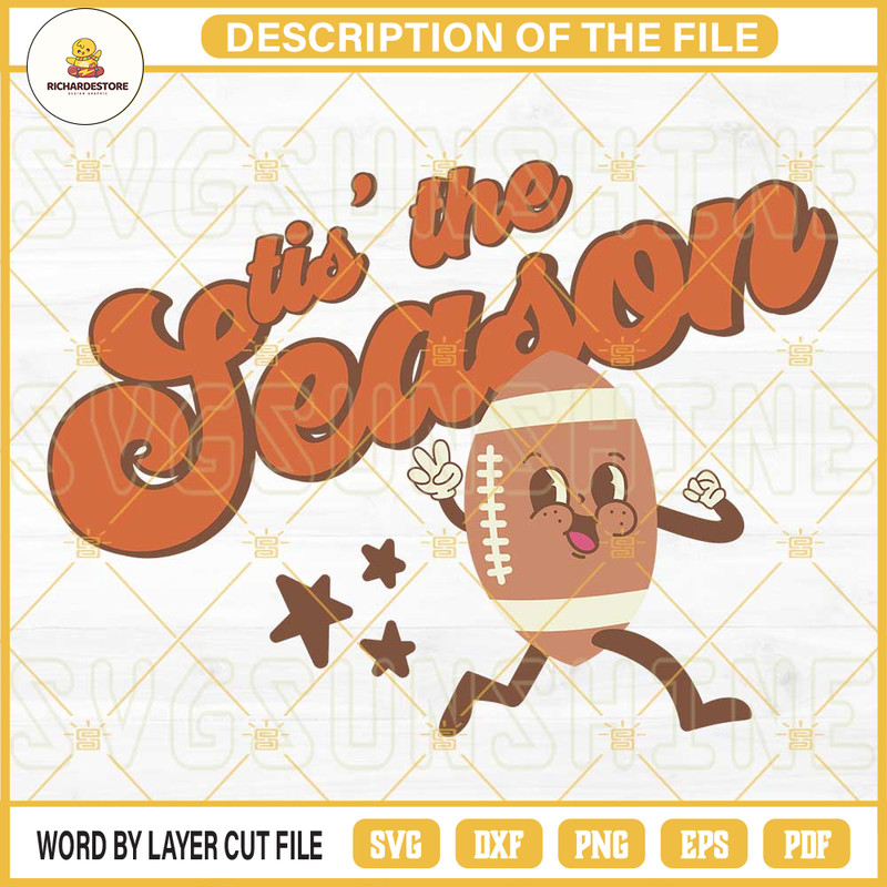 Tis The Season Football SVG, Football Season SVG, Football Mom SVG.jpg