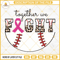 Together We Fight Breast Cancer Awareness SVG, Cancer Half Leopard Baseball SVG, Sport Cancer Fight SVG.jpg