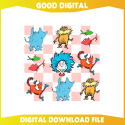dr seuss day figure thing 1 thing 2 svg graphic designs files33