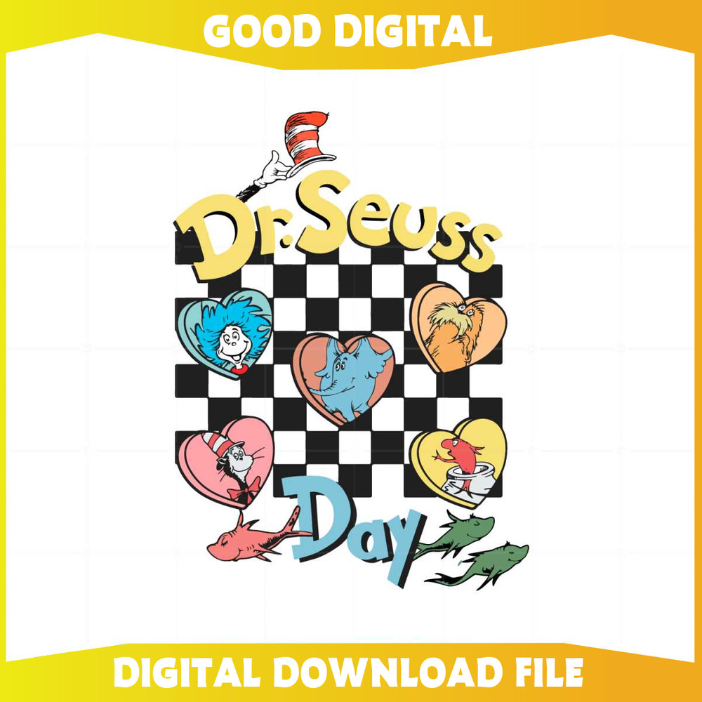 Dr Seuss figure Heart Dr Seuss Day SVG Files Silhouette DIY Craft.jpg