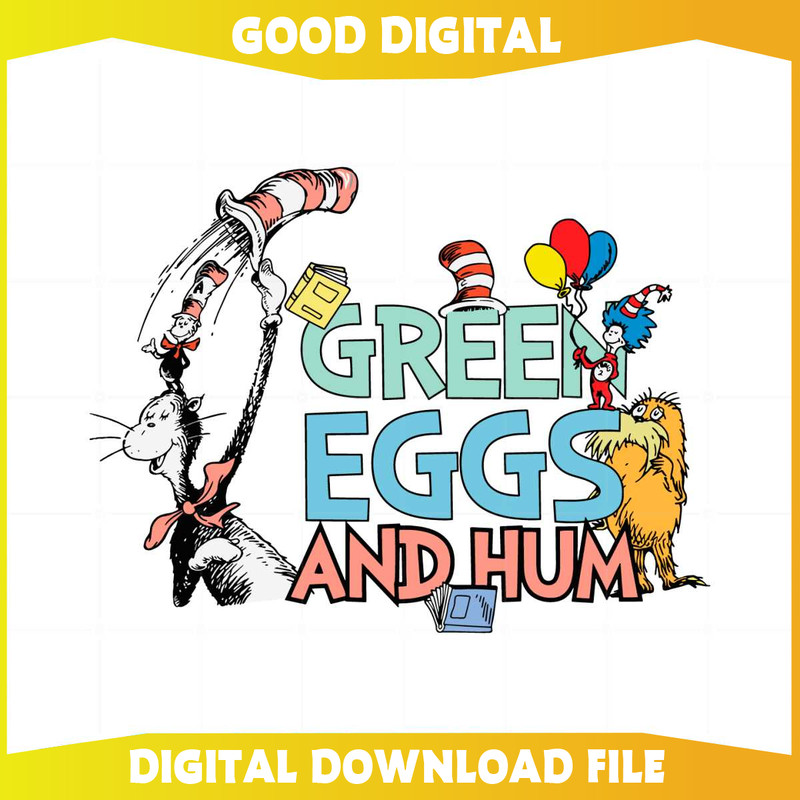 Dr Seuss Green Egg And Hum SVG Files Silhouette DIY Craft.jpg