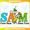I Am Sam I Am Cricut Svg Files, Cat In The Hat Svg.png